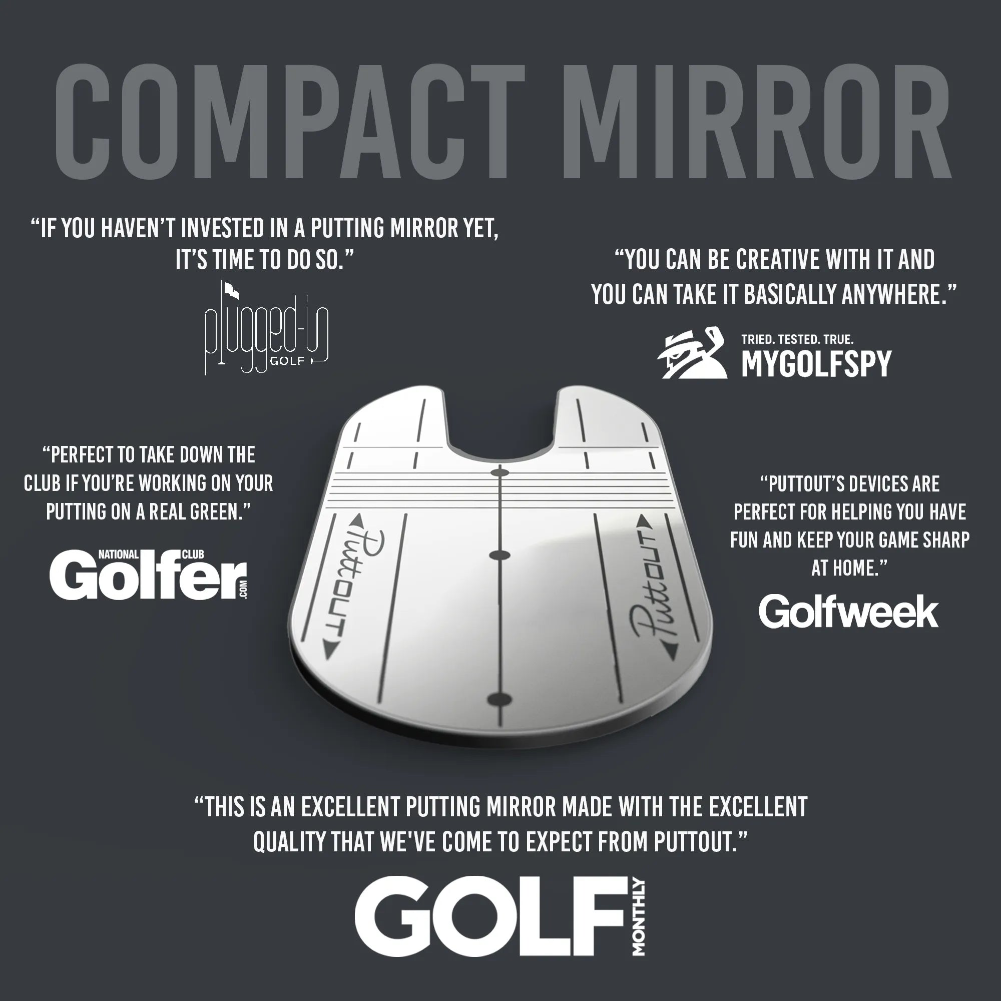 Compact Putting Mirror