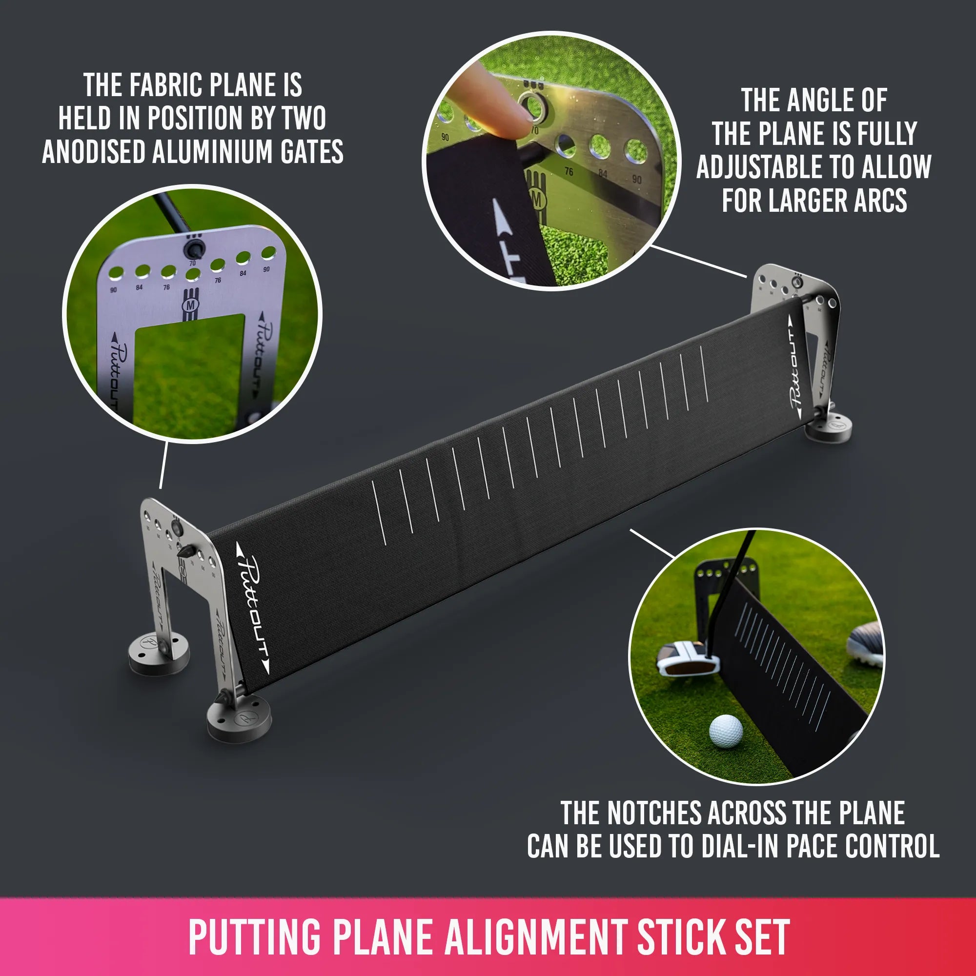 Putting Plane Alignment Stick Set