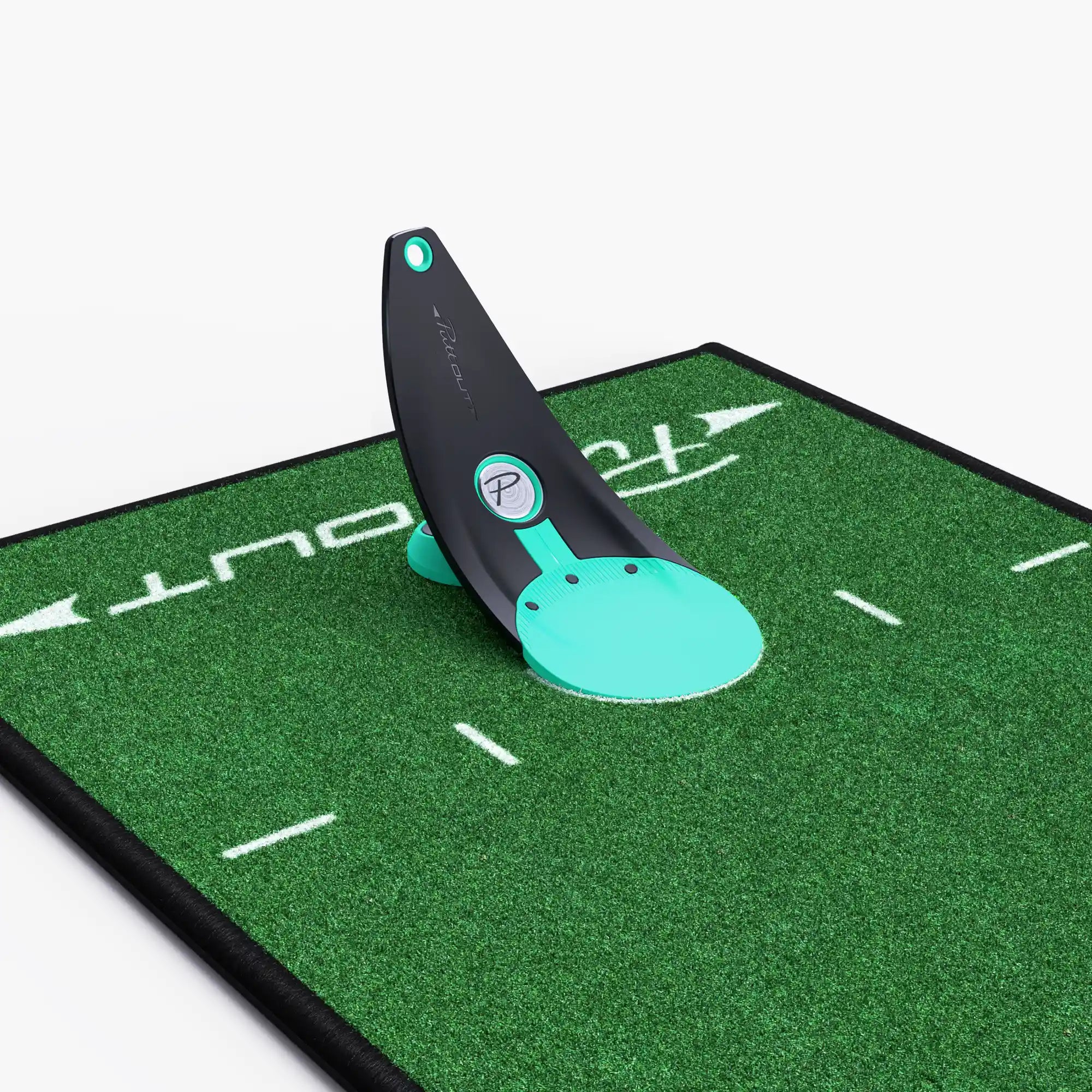 Green) - PuttOut Pro Golf Putting Mat - Perfect Your Putting (2.4
