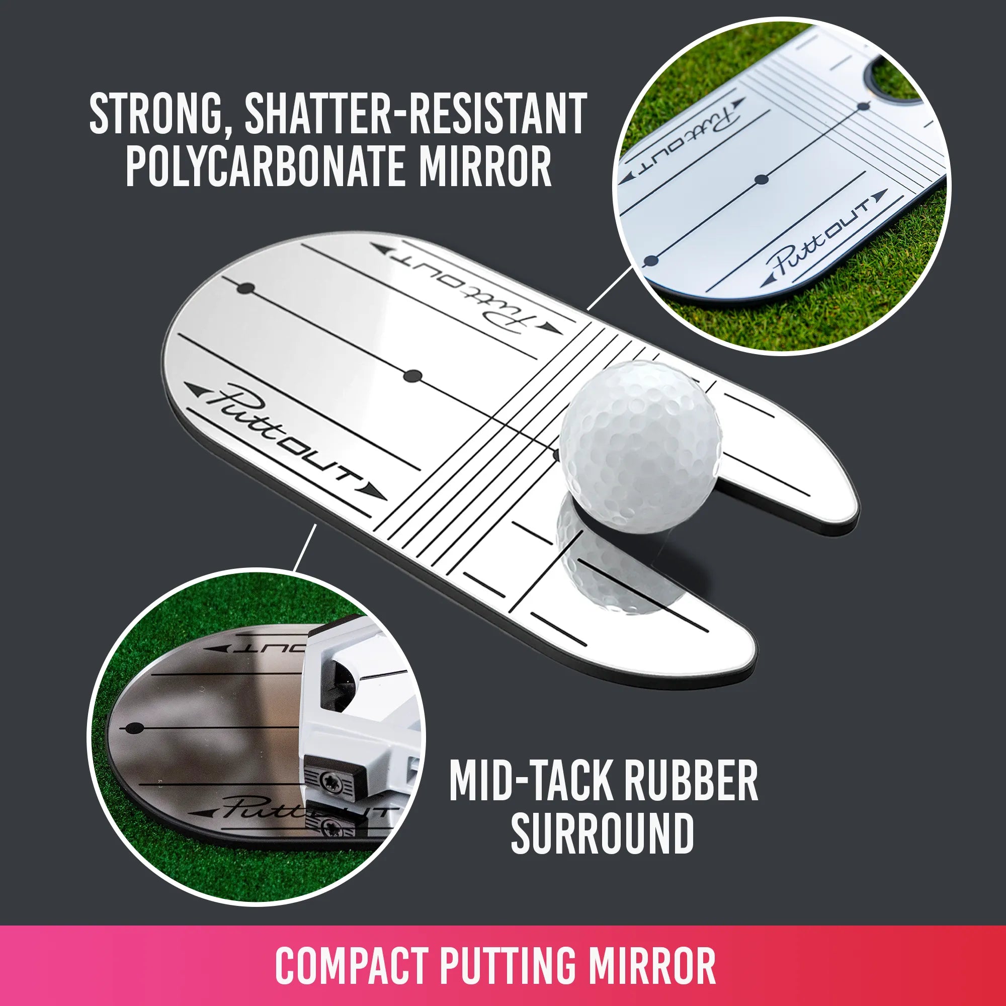 Compact Putting Mirror